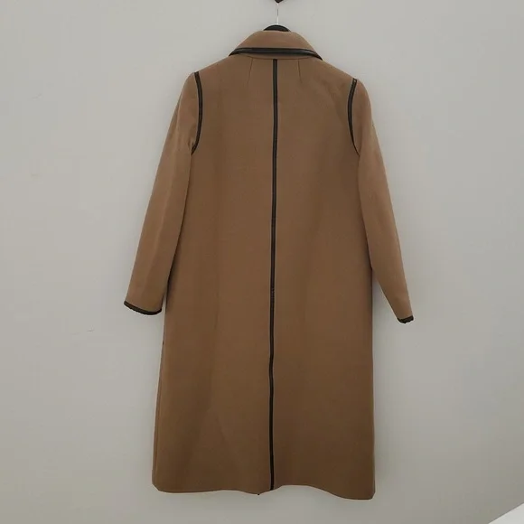 nwt J. Crew Collection Long Toggle Coat in Camel Italian Fall Blanket Wool - Picture 5 of 12